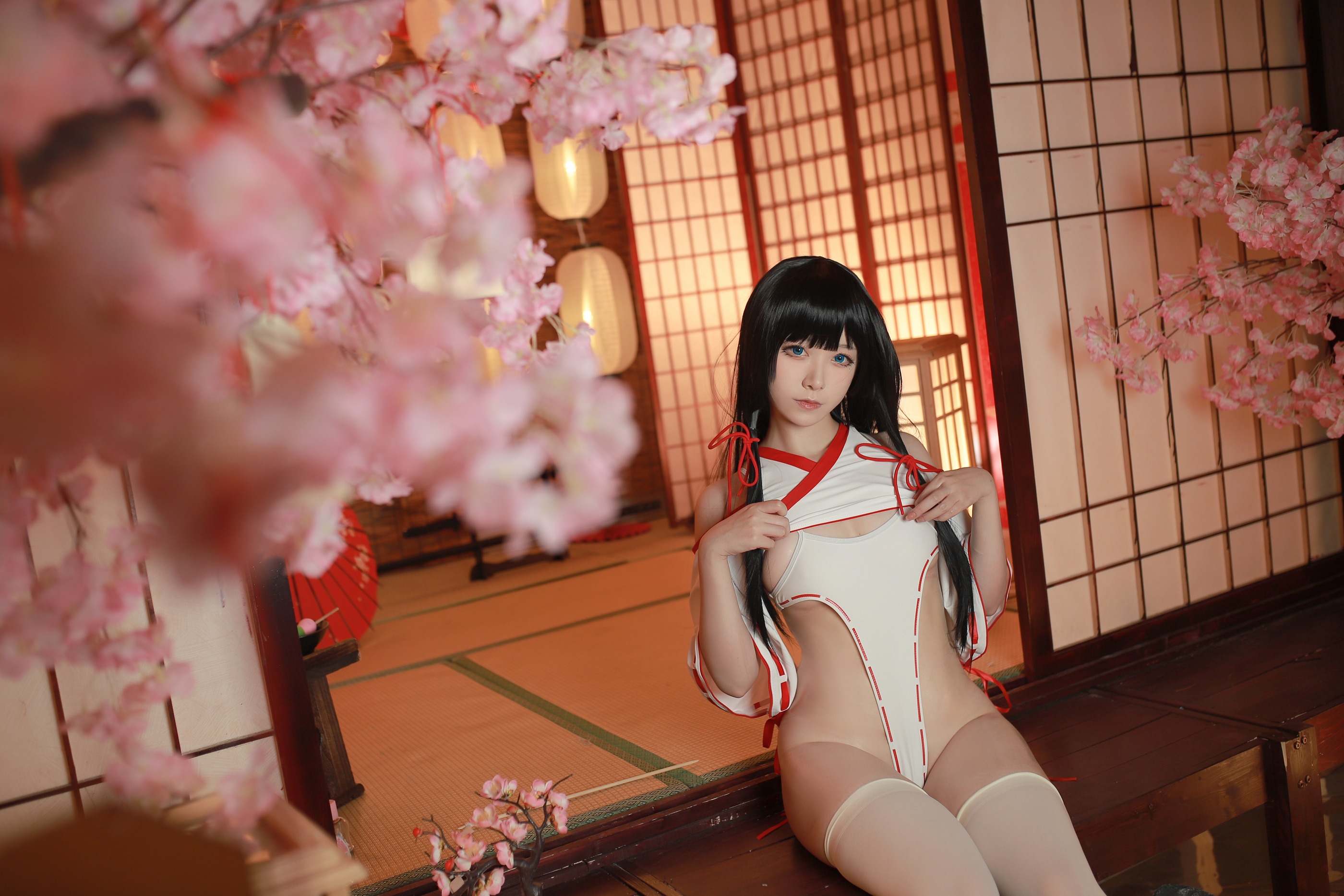 图片[1]-Asagiriai（愛ちゃん） – NO.019 神社巫女 [31P]-XikXak